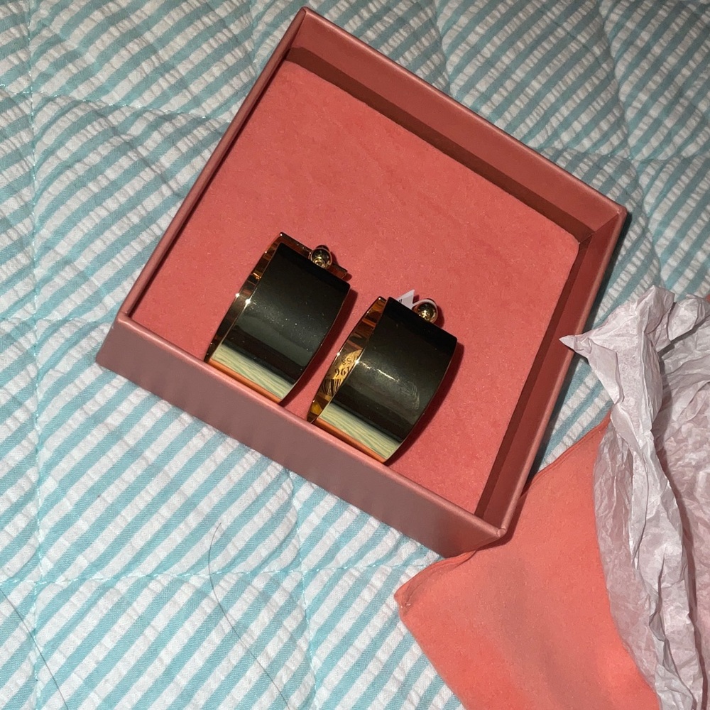 Cult Gaia Rose Gold Hoop Earrings
